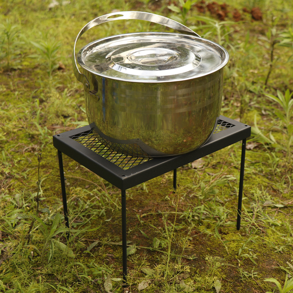 M GoWildCamping BBQ Ngoài Trời Lưới Sắt Bàn Tứ Giác Gấp Gọn Đĩa Cắm Trại Dã Ngoại Nồi Bảo Quản