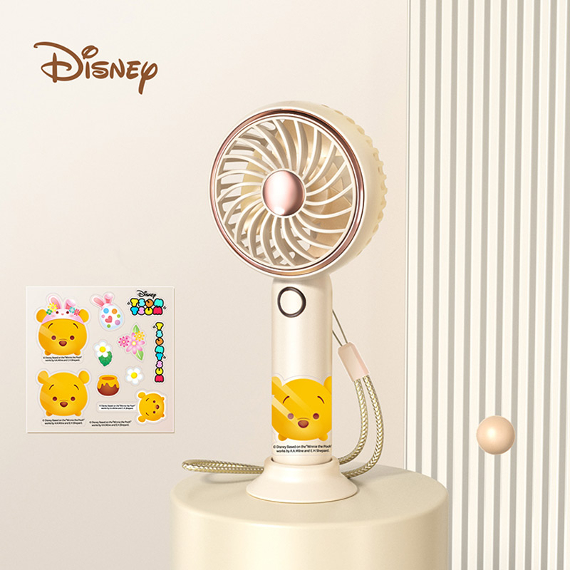DISNEY Quạt Cầm Tay Mini DY-508 Hình Mickey / Minnie / Elsa / Gấu Pooh Dễ Thương Có Thể Điều Chỉnh