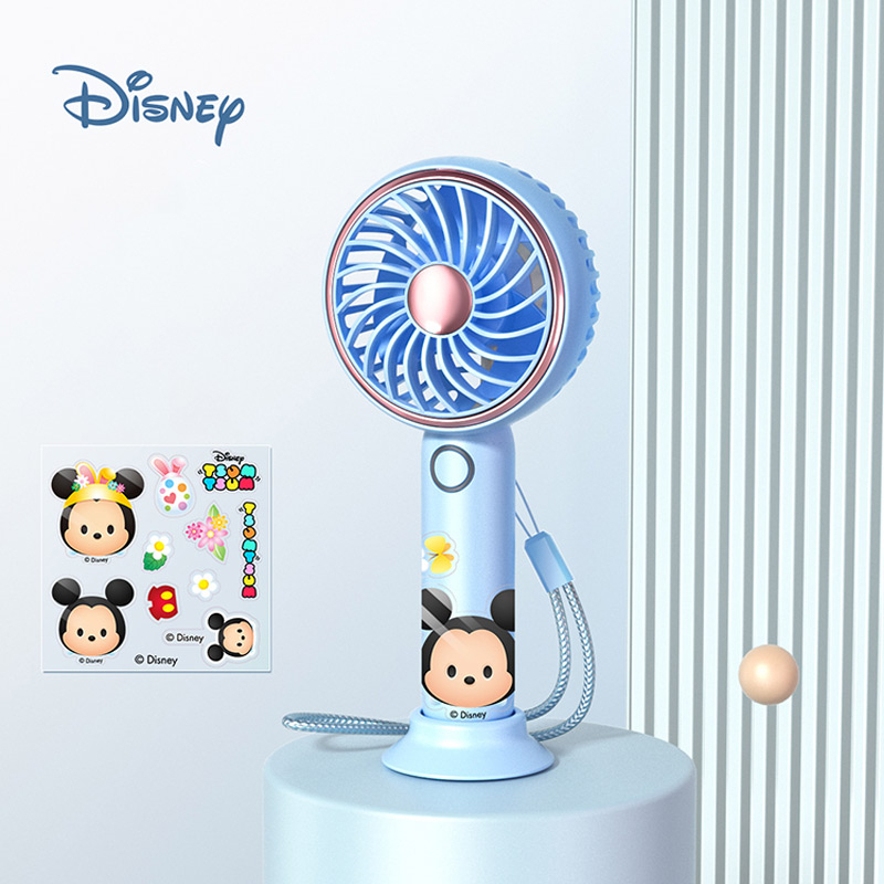 DISNEY Quạt Cầm Tay Mini DY-508 Hình Mickey / Minnie / Elsa / Gấu Pooh Dễ Thương Có Thể Điều Chỉnh
