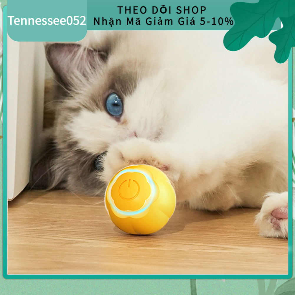 [Hàng Sẵn] Quả Bóng đồ chơi cho Mèo thông minh Lăn Tự động Di chuyển Đồ chơi tương tác cho mèo【Tennessee052】