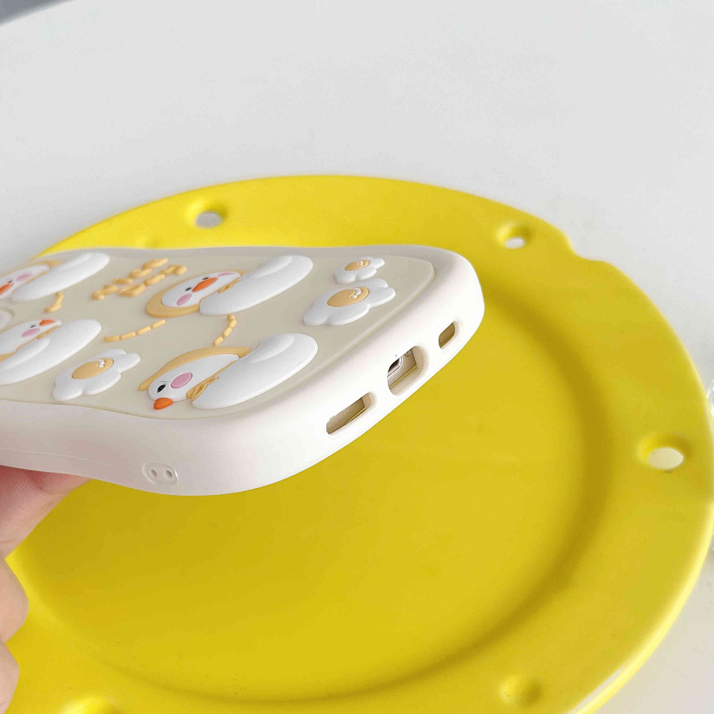 Ốp Điện Thoại Hình Vịt 3D Cho IPhone 14Pro Max 13Pro Max 11 12Pro 12 Pro Max