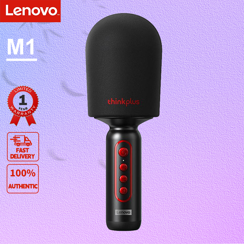 Micrô cầm tay Lenovo M1 Bluetooth Karaoke Speaker không dây kết nối Bluetooth chuyên dùng hát karaoke