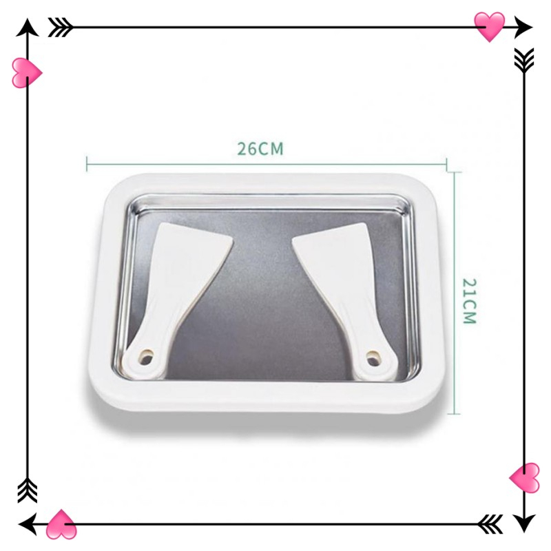 [ Tặng xẻng ]Máy Làm Kem Cuộn Mini Làm Kem Cuộn Tại Nhà Không Dùng Điện An Toàn Dễ Sử Dụng