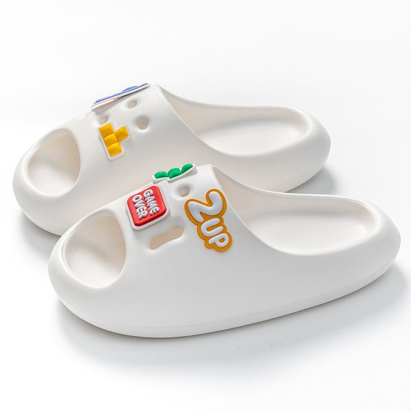 One more shoes⭐Dép Nhựa EVA Đế Dày Mềm Mại Chống Trượt Họa Tiết Hoạt Hình Dễ Thương Cho Nữ