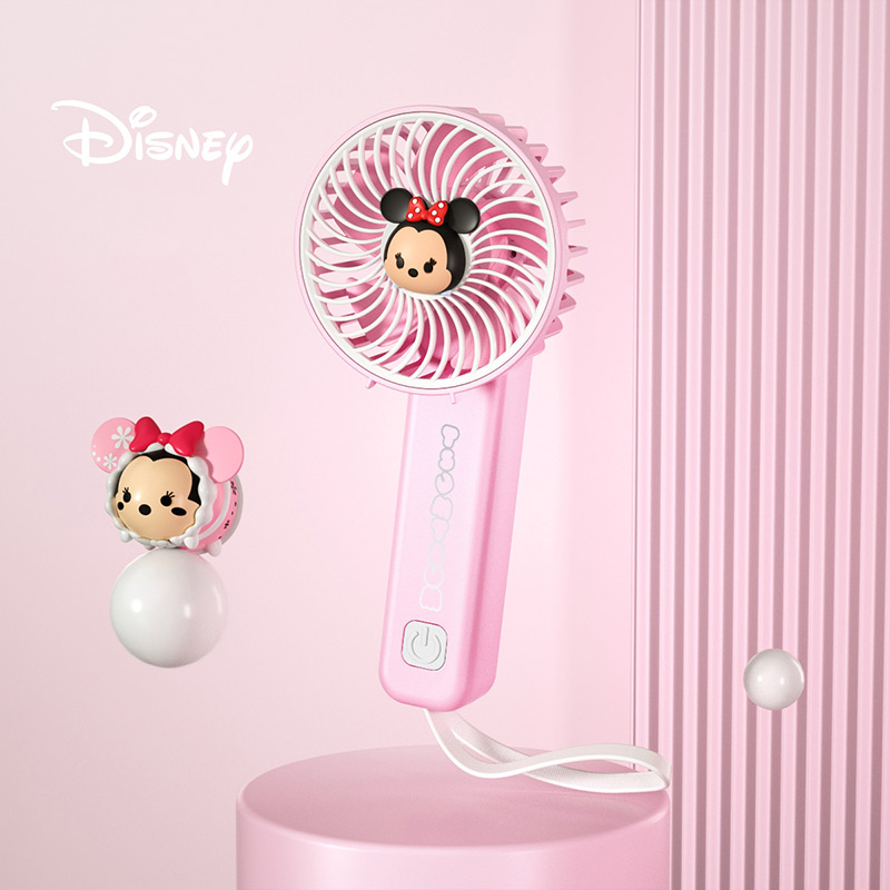 DISNEY 180° Quạt Xoay Mini DY-503 Tự Làm Hình Chuột Mickey / Minnie / Dâu Tây Có Thể Điều Chỉnh Cho Học Sinh / Văn Phòng