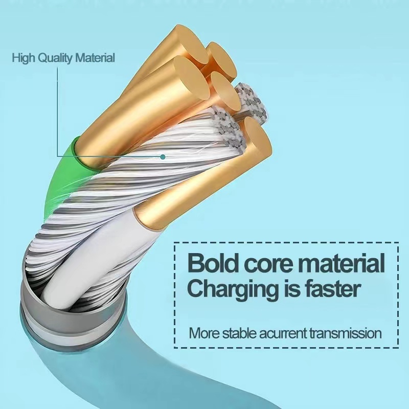 Cáp Sạc Nhanh 5A Có Đèn LED Cho iPhone 1413 12 mini pro Max XR 11 x