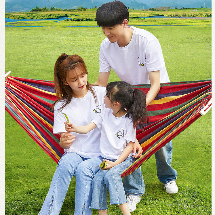 GoWildCamping Võng cắm trại di động du lịch ngoài trời nhẹ với thanh rải gỗ cứng