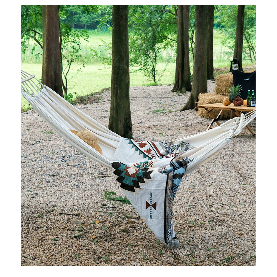 MONEY GoWildCamping Ngoài Trời Đu Võng Gia Cố Chống Rollover Trong Nhà Treo Ghế Cho Ký Túc Xá Cắm Trại Mùa Hè Màu Be