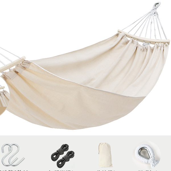 MONEY GoWildCamping Ngoài Trời Đu Võng Gia Cố Chống Rollover Trong Nhà Treo Ghế Cho Ký Túc Xá Cắm Trại Mùa Hè Màu Be