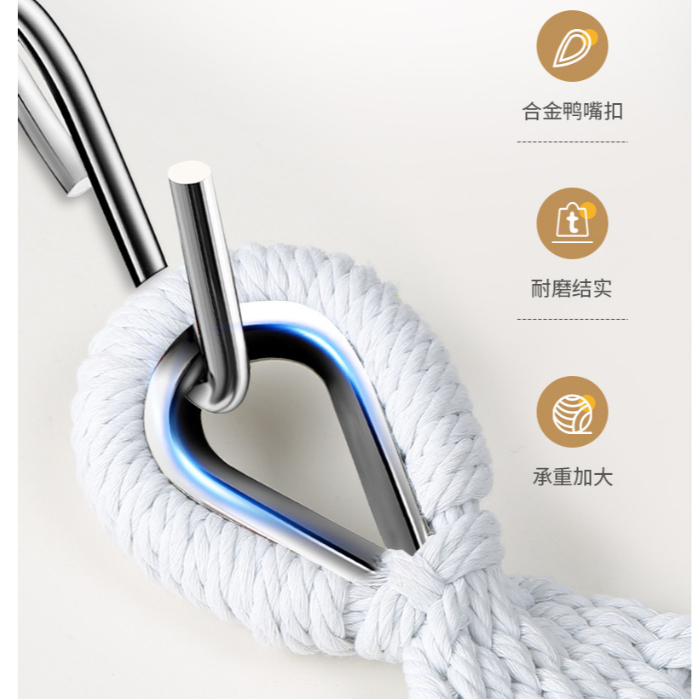 MONEY GoWildCamping Ngoài Trời Đu Võng Gia Cố Chống Rollover Trong Nhà Treo Ghế Cho Ký Túc Xá Cắm Trại Mùa Hè Màu Be