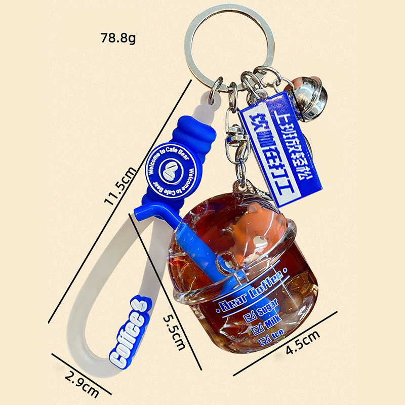 Móc Khóa Hình Ly Trà Sữa Xinh Xắn Sáng Tạo