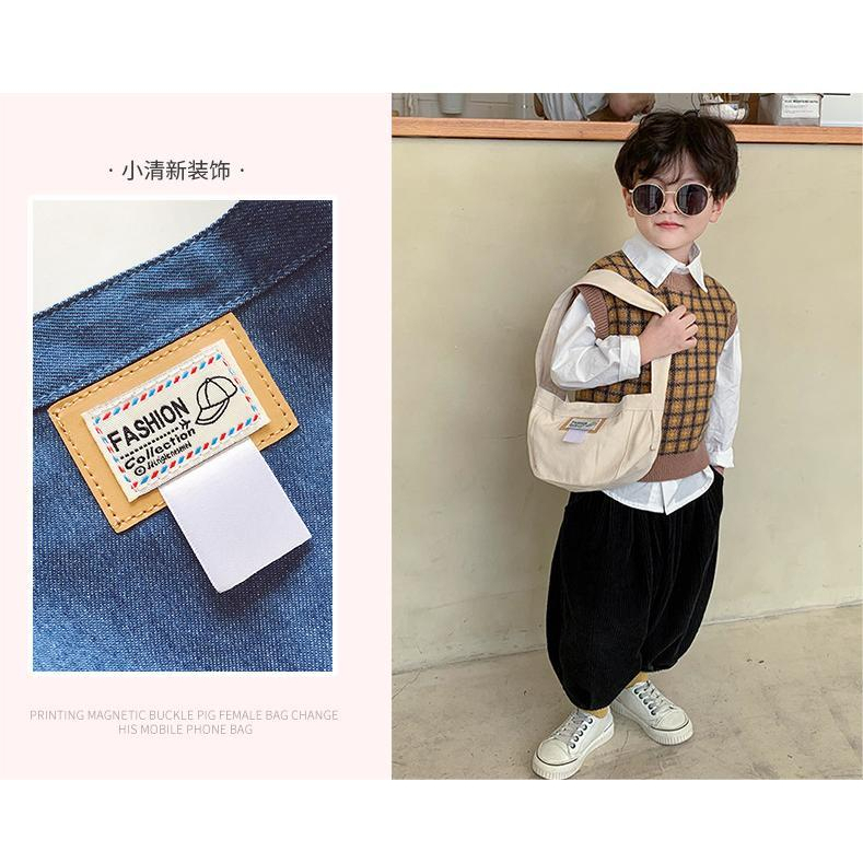 Túi Xách Đeo Vai Vải Denim Phong Cách Hàn Quốc Đơn Giản Thời Trang Dành Cho Trẻ