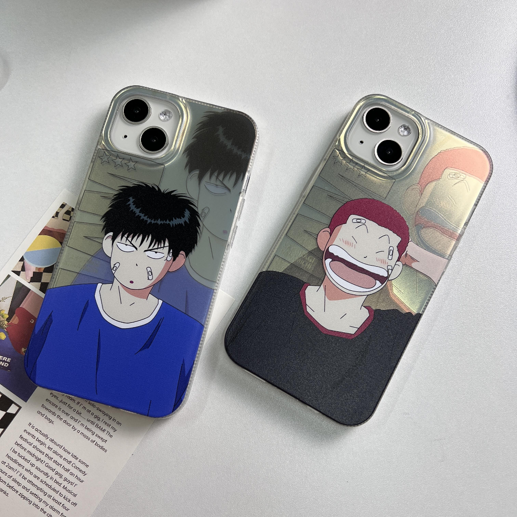 Ốp Điện Thoại Chống Rơi Màu laser Hình Nhân Vật Slam dunk Cho iPhone X XS max 11 12 13 14 Pro max 12 Pro max 13 Pro max 14 Pro max