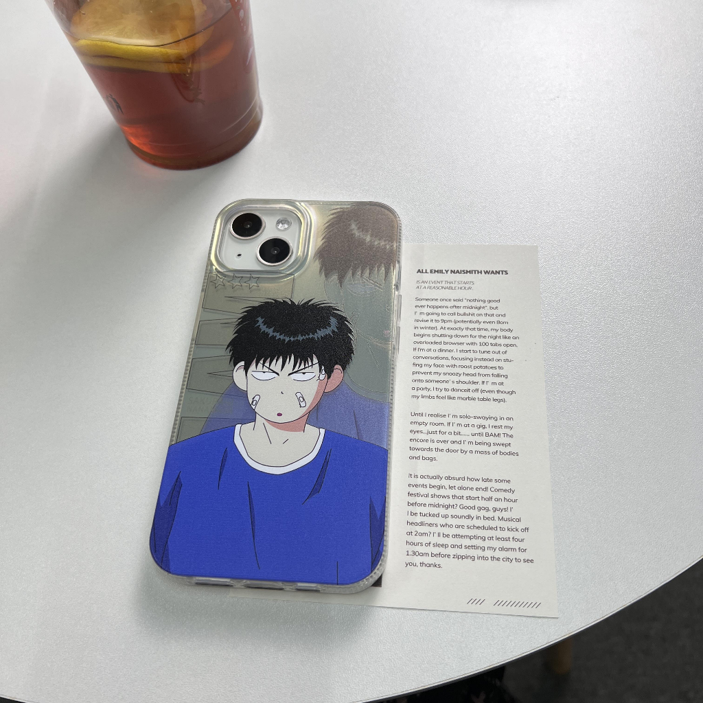 Ốp Điện Thoại Chống Rơi Màu laser Hình Nhân Vật Slam dunk Cho iPhone X XS max 11 12 13 14 Pro max 12 Pro max 13 Pro max 14 Pro max