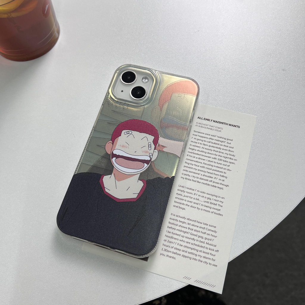 Ốp Điện Thoại Chống Rơi Màu laser Hình Nhân Vật Slam dunk Cho iPhone X XS max 11 12 13 14 Pro max 12 Pro max 13 Pro max 14 Pro max