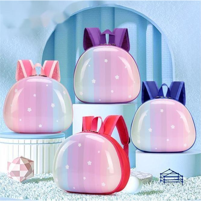 Balo Đi Học Vỏ Cứng Hình Bánh Donut Dễ Thương Cho Bé Gái Mẫu Giáo