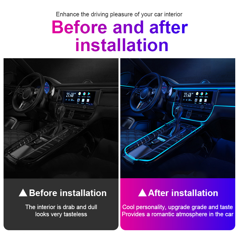 Dây Đèn Led 7 Màu RGB DIY 1 / 2 / 3 / 5M USB 5V / 12V Có Điều Khiển Từ Xa Trang Trí Nội Thất Xe Hơi