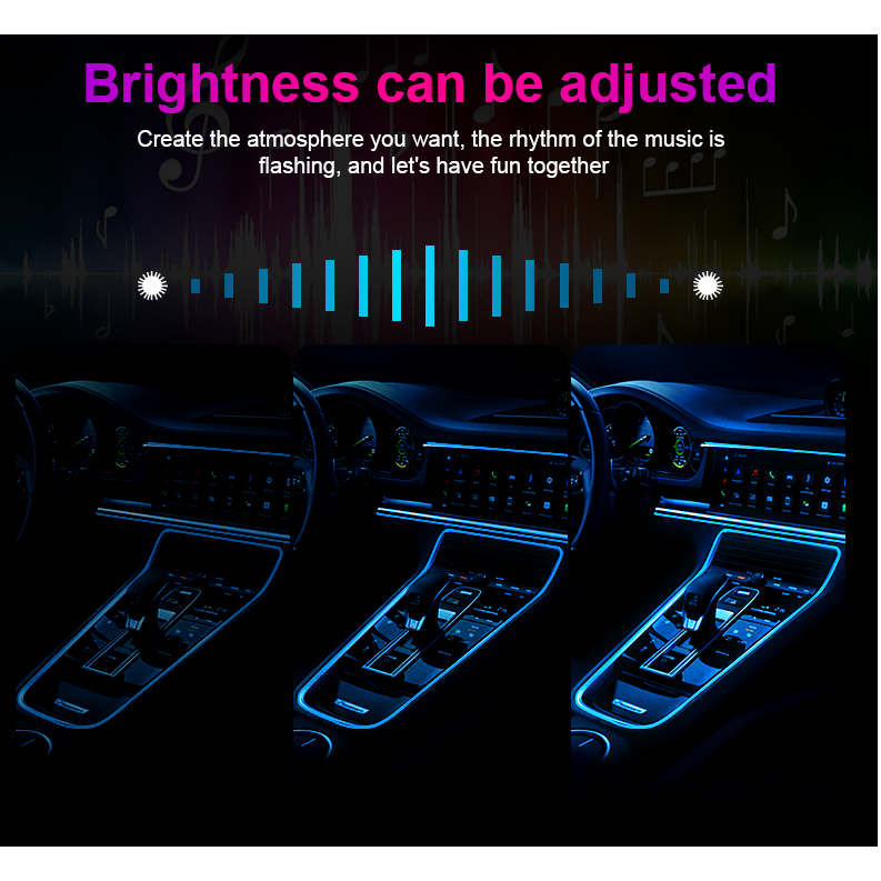 Dây Đèn Led 7 Màu RGB DIY 1 / 2 / 3 / 5M USB 5V / 12V Có Điều Khiển Từ Xa Trang Trí Nội Thất Xe Hơi