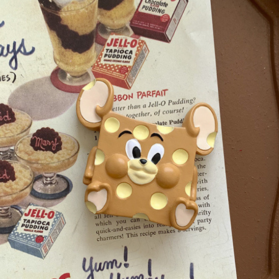 Miếng Dán Nam Châm Trang Trí Tủ Lạnh Hình Mèo Và Chuột Dễ Thương