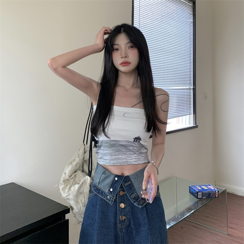 Áo Ống In Họa Tiết Vintage Thời Trang Mùa Hè 2023 Cho Nữ