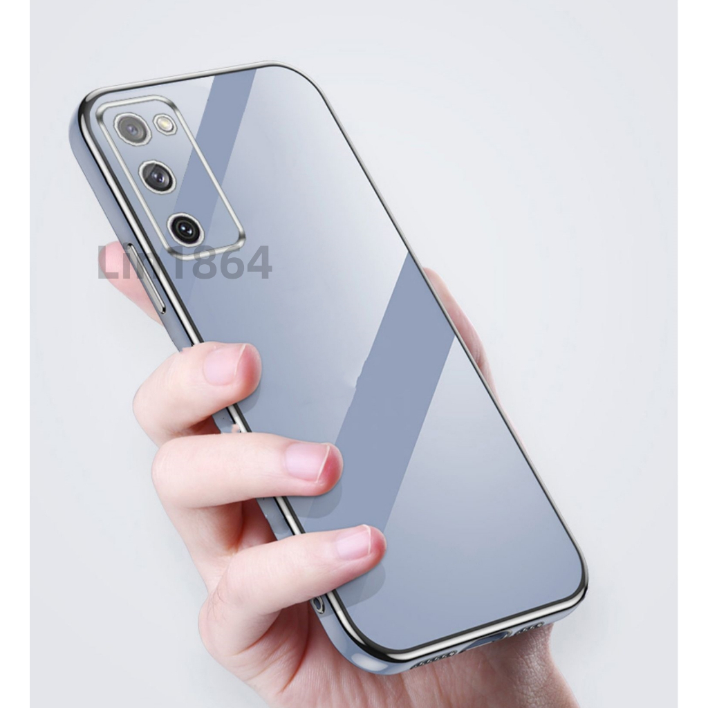 ốp lưng mềm mạ sang trọng tương thích với Cho SAMSUNG S20 S20FE S20Plus S20FE S10 S10Plus S9 S9Plus S8 S8Plus Ốp silicon TPU màu trơn đơn giản case
