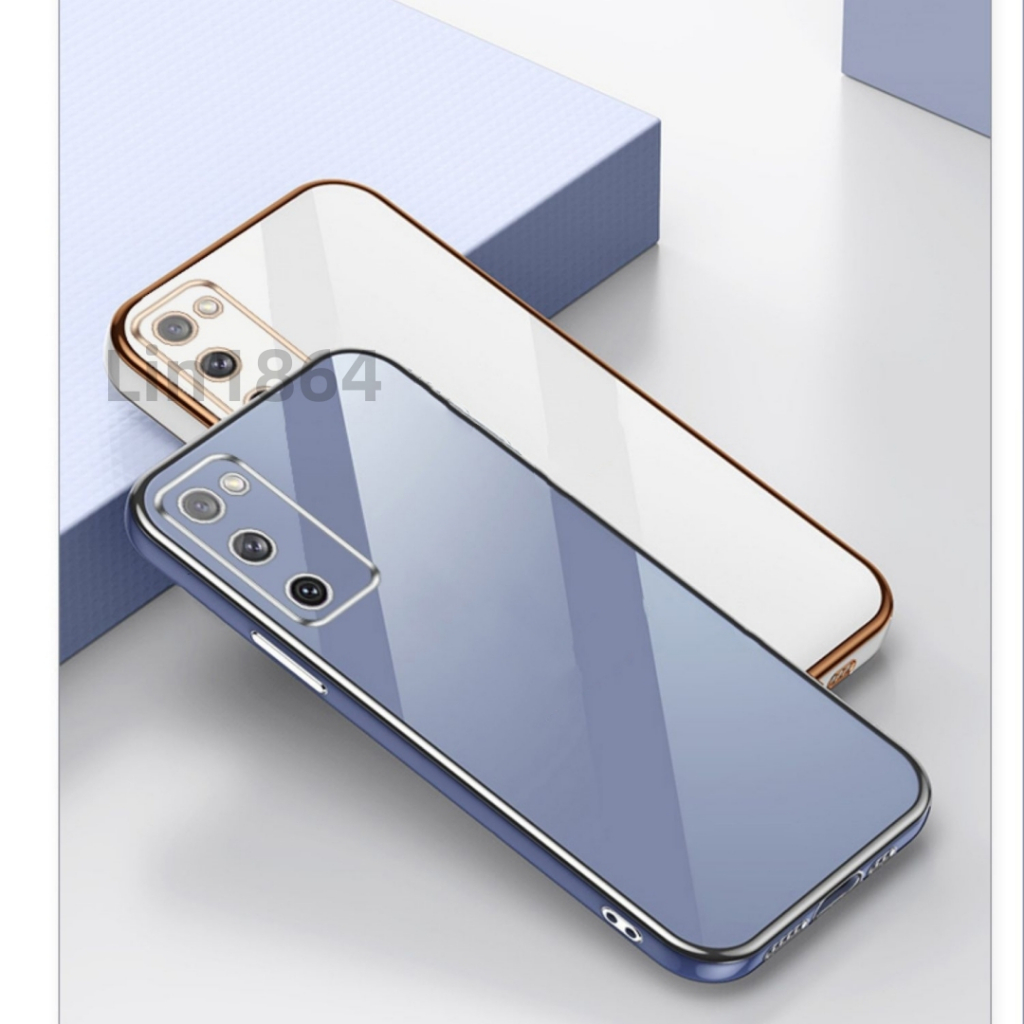 ốp lưng mềm mạ sang trọng tương thích với Cho SAMSUNG S20 S20FE S20Plus S20FE S10 S10Plus S9 S9Plus S8 S8Plus Ốp silicon TPU màu trơn đơn giản case