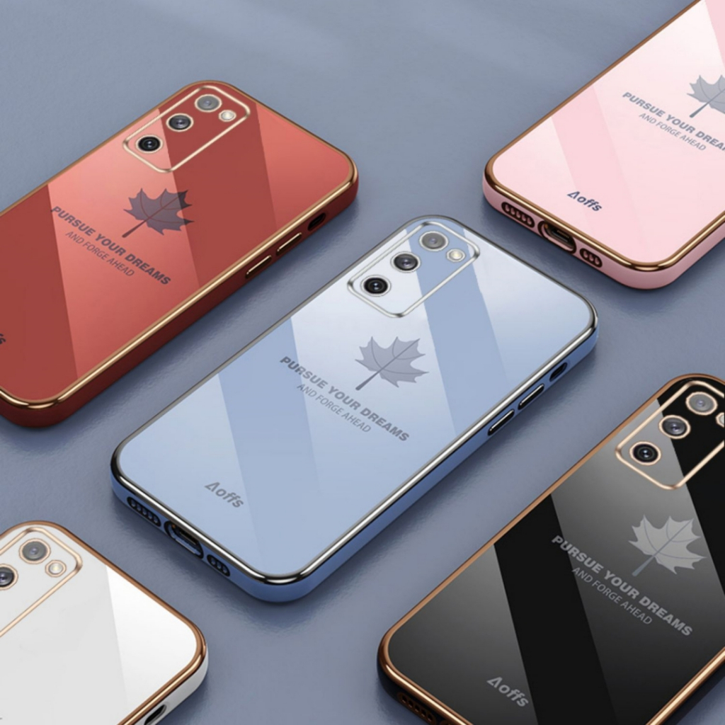 ốp lưng mềm mạ sang trọng Tương thích với Cho SAMSUNG S20 S20Plus S20Ultra S20FE S10 S10Plus Note 10 10Plus 20 20Ultra Ốp TPU mềm silicone với dây buộc case