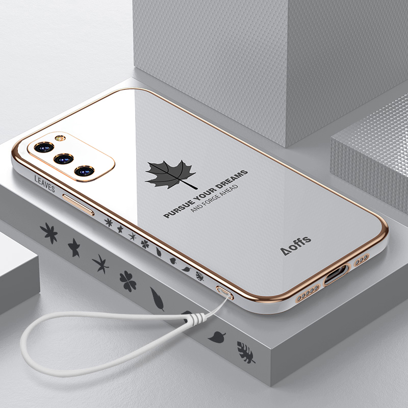 ốp lưng mềm mạ sang trọng Tương thích với Cho SAMSUNG S20 S20Plus S20Ultra S20FE S10 S10Plus Note 10 10Plus 20 20Ultra Ốp TPU mềm silicone với dây buộc case