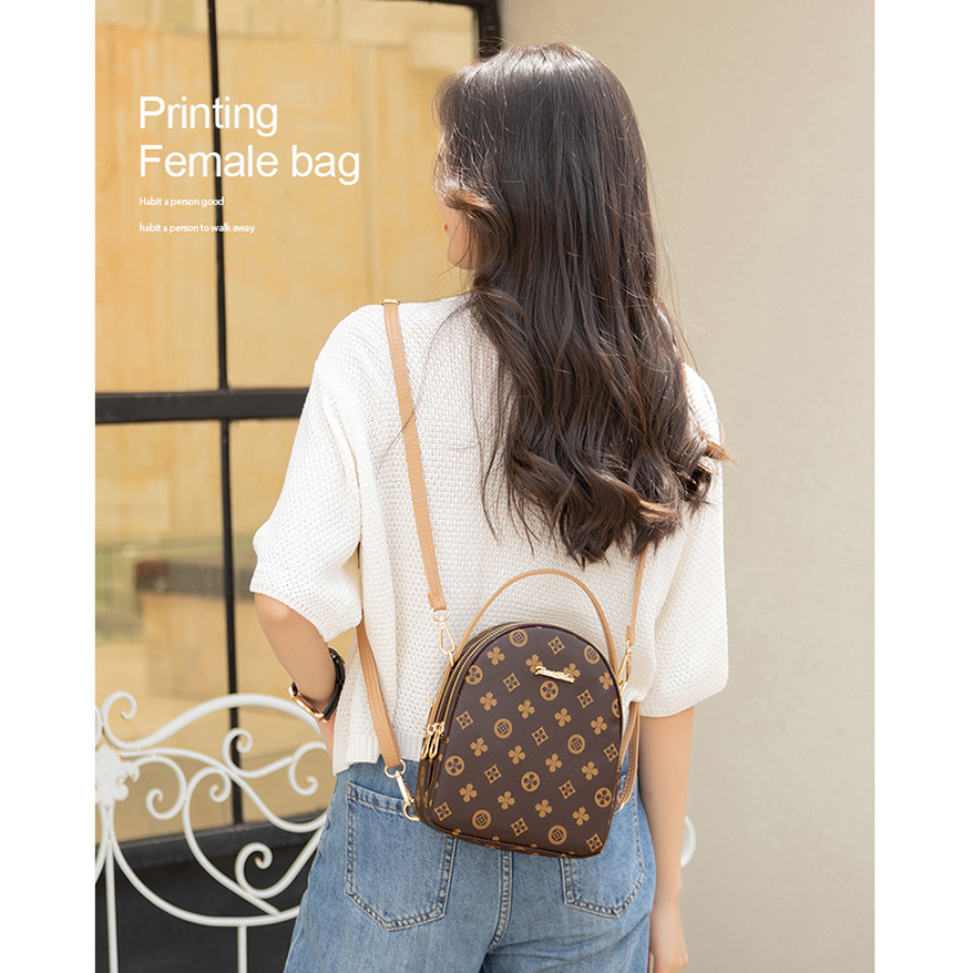 Túi Da Đeo Chéo HE180 Đựng Điện Thoại Phong Cách Phương Tây Cho Nữ