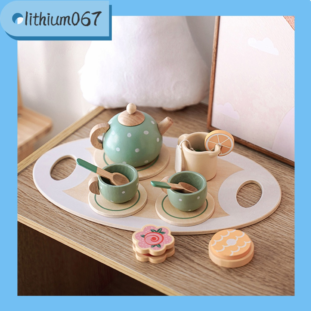 Bộ đồ chơi tiệc uống trà dâu tây cao cấp / ĐỒ CHƠI TRÀ CHIỀU / Bộ đồ chơi bàn trà - Thú vị Các cạnh mượt mà hơn Chi tiết sống động Phụ kiện đồ ăn cho quà tặng - Lithium067