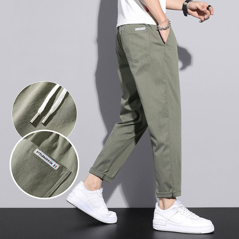 Quần Dài Ôm Chân Phong Cách Hàn Quốc Thời Trang Mùa Hè Cho Nam