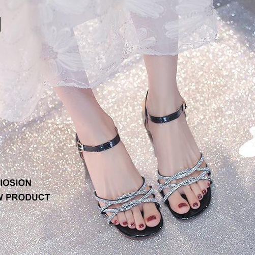 Giày Cao Gót Đính Đá Thời Trang Dành Cho Nữ