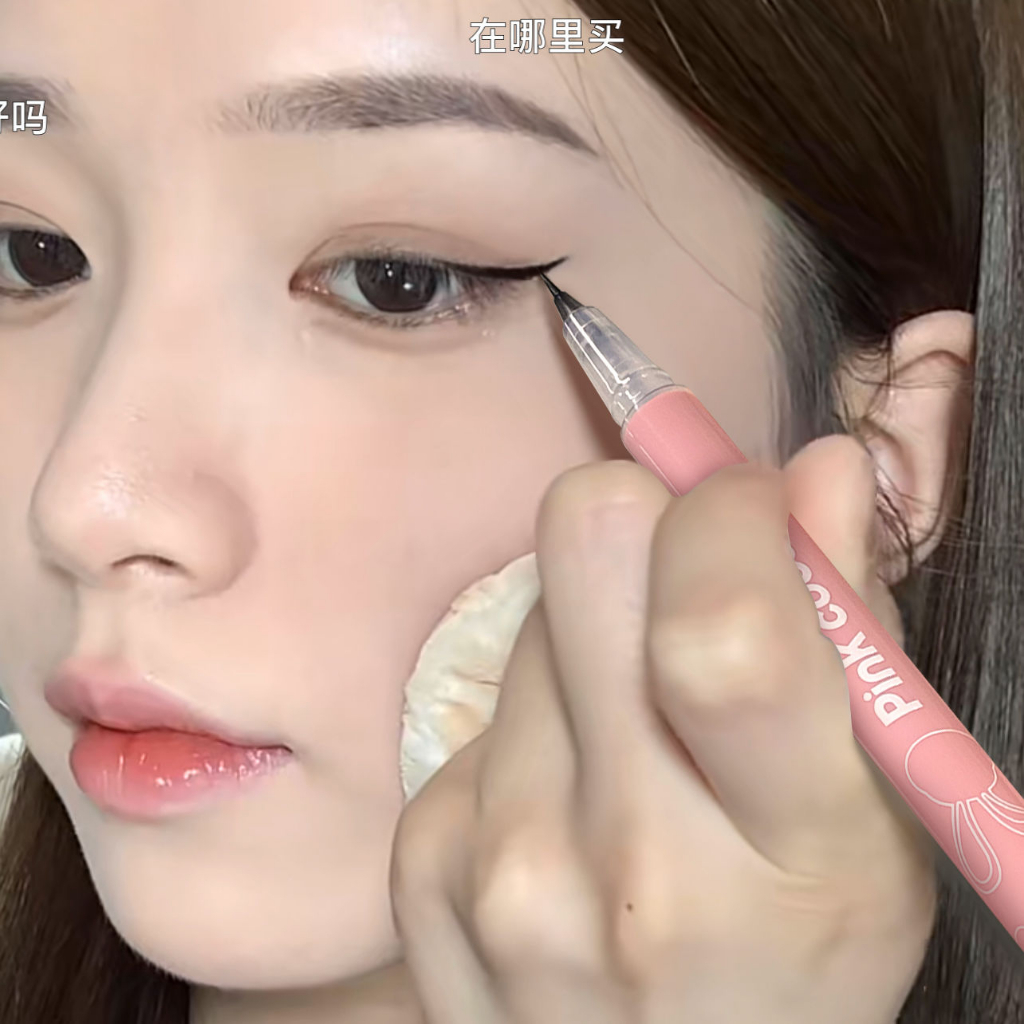 Bút Kẻ Mắt Dạng Lỏng Màu Đen Siêu Mỏng Mịn Màng Trang Điểm Chống Nước Lâu Trôi Mau Khô Dành Cho Bạn Nữ