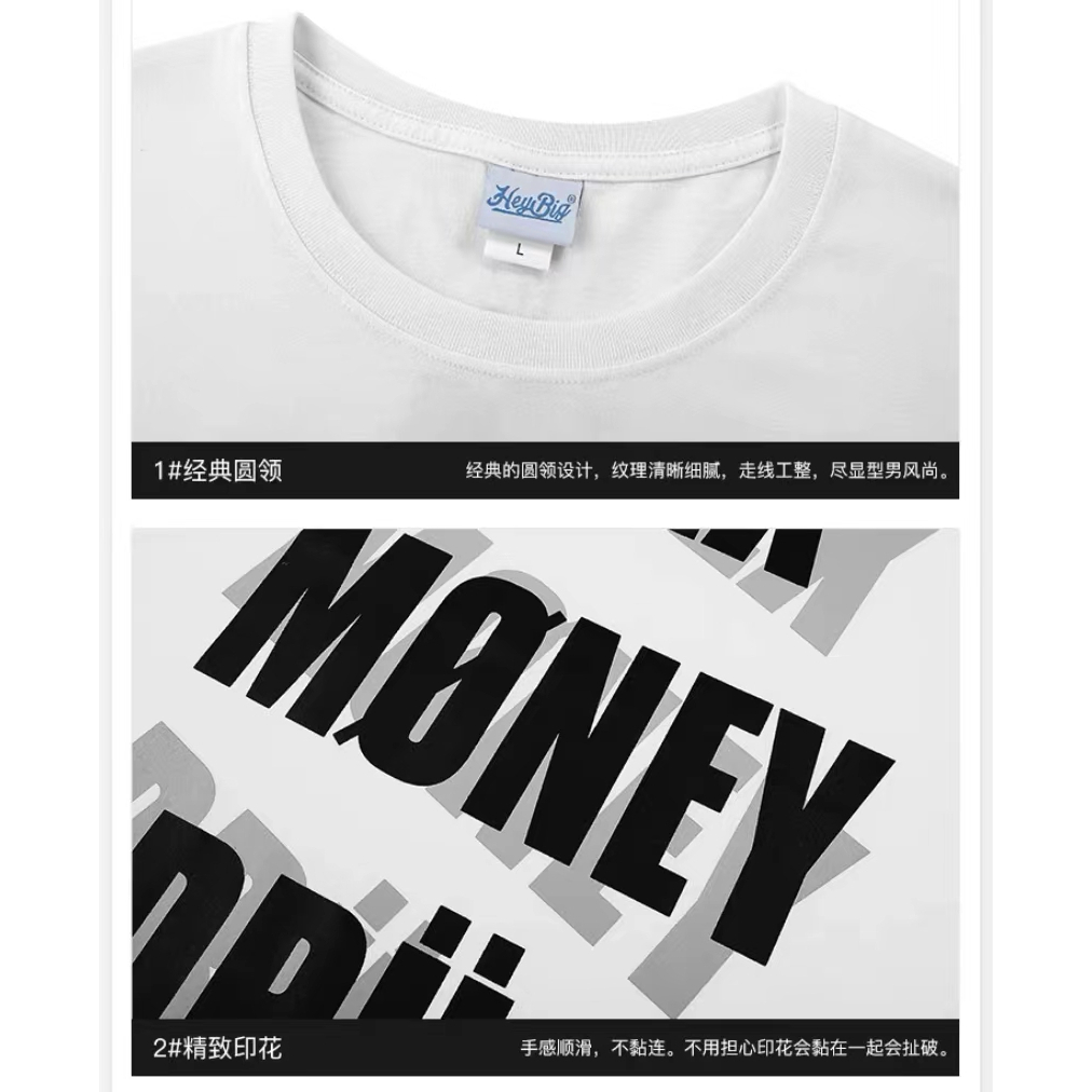 NELLY Áo Thun Cotton Unisex Cho Nam Nữ Tay Ngắn Dáng Rộng 11959