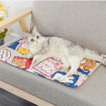 Elsabell. Đệm Thú Cưng Bốn Mùa Đa Năng Chống Trầy Xước Mềm Mại Thoải Mái Cotton Nguyên Chất Cho Thảm Giường Chó Gia Đình