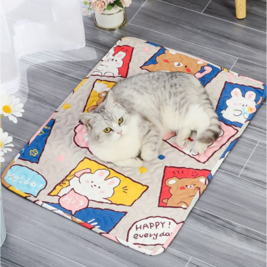 Elsabell. Đệm Thú Cưng Bốn Mùa Đa Năng Chống Trầy Xước Mềm Mại Thoải Mái Cotton Nguyên Chất Cho Thảm Giường Chó Gia Đình