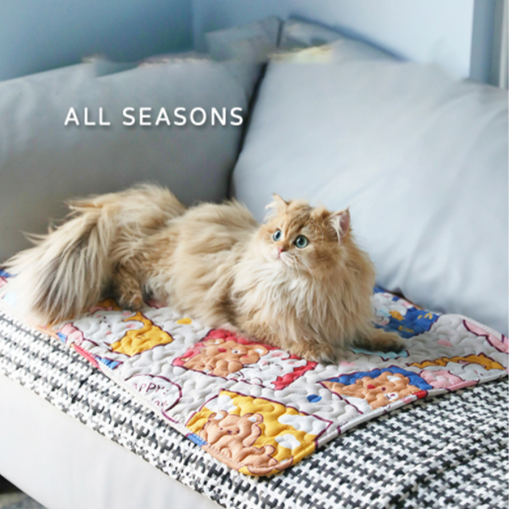Elsabell. Đệm Thú Cưng Bốn Mùa Đa Năng Chống Trầy Xước Mềm Mại Thoải Mái Cotton Nguyên Chất Cho Thảm Giường Chó Gia Đình