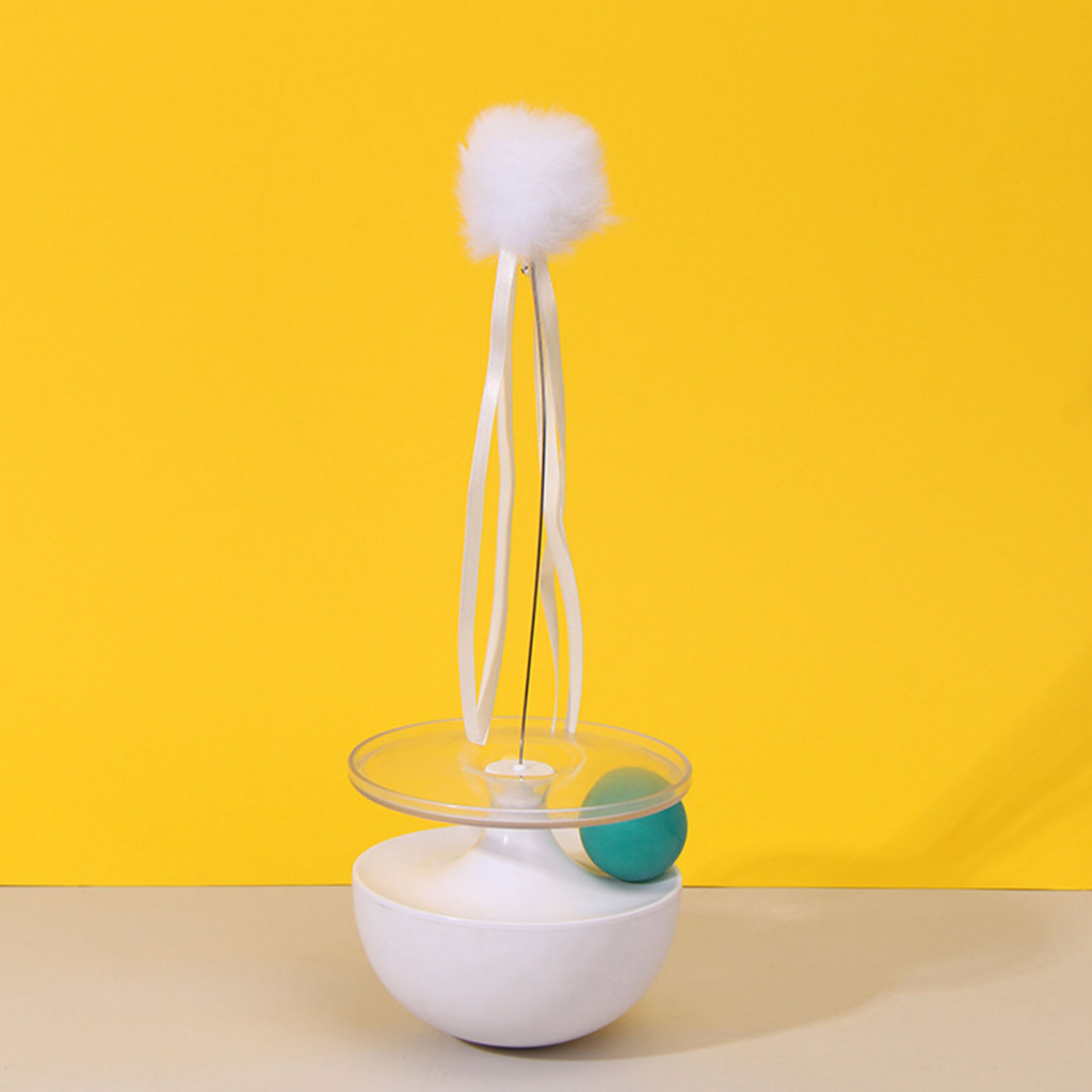 Elsabell. Mèo Tự Chơi Teaser Wand Giảm Chán Tương Tác Cat Stick Ball Toy cho Trong Nhà