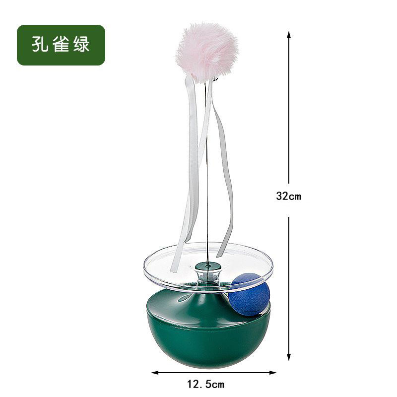 Elsabell. Mèo Tự Chơi Teaser Wand Giảm Chán Tương Tác Cat Stick Ball Toy cho Trong Nhà