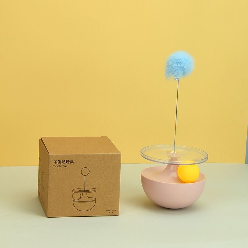 Elsabell. Mèo Tự Chơi Teaser Wand Giảm Chán Tương Tác Cat Stick Ball Toy cho Trong Nhà