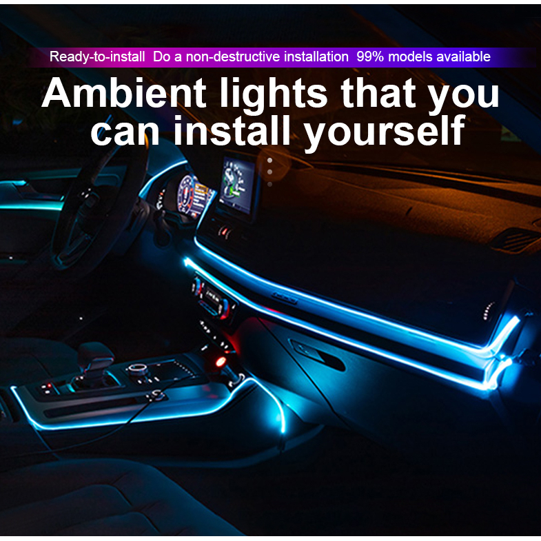 Dây Đèn Led 7 Màu RGB DIY 1 / 2 / 3 / 5M USB 5V / 12V Có Điều Khiển Từ Xa Trang Trí Nội Thất Xe Hơi