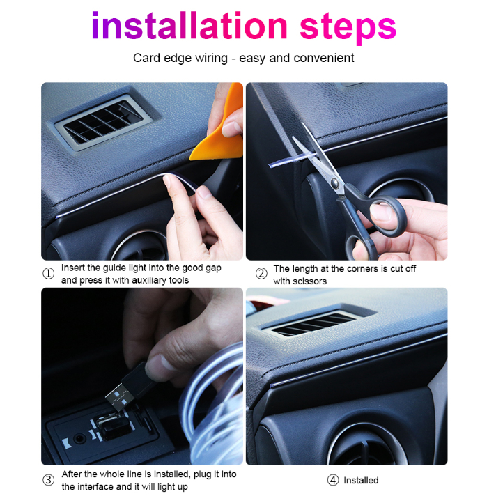 Dây Đèn Led 7 Màu RGB DIY 1 / 2 / 3 / 5M USB 5V / 12V Có Điều Khiển Từ Xa Trang Trí Nội Thất Xe Hơi