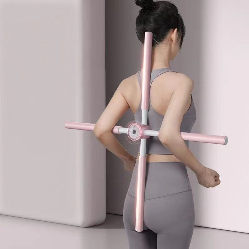 * Gậy tập thẳng lưng, thanh gậy tập yoga chống gù lưng, mở vai hình chữ thập, Yoga gù lưng Thể hình Body OnBoard A.