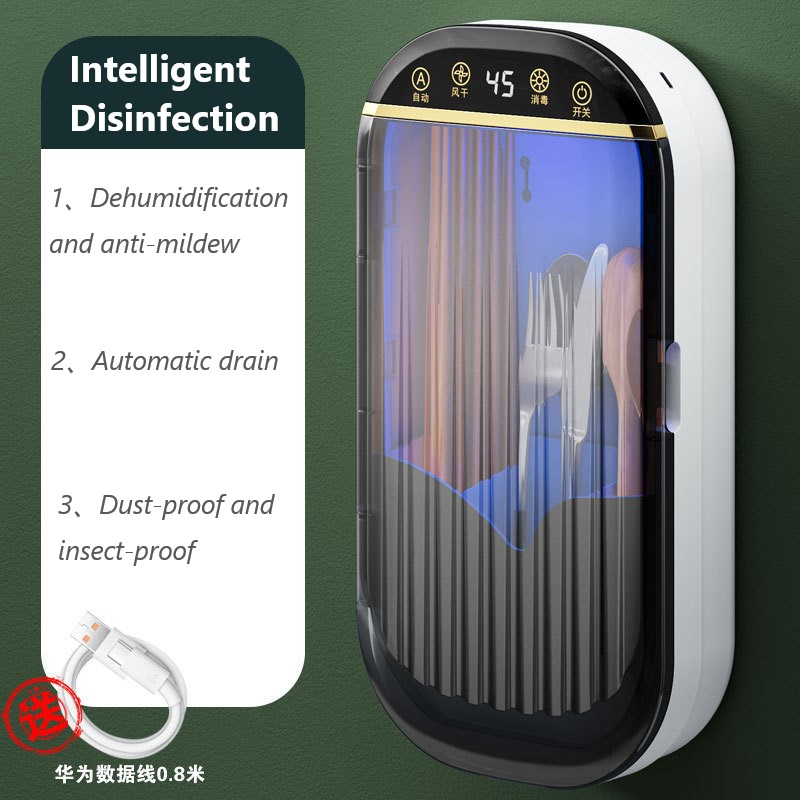 Giá Đỡ Đũa Làm Khô Thoáng Khí Thông Minh Có Nắp Đậy Cho Nhà Bếp Gia Đình