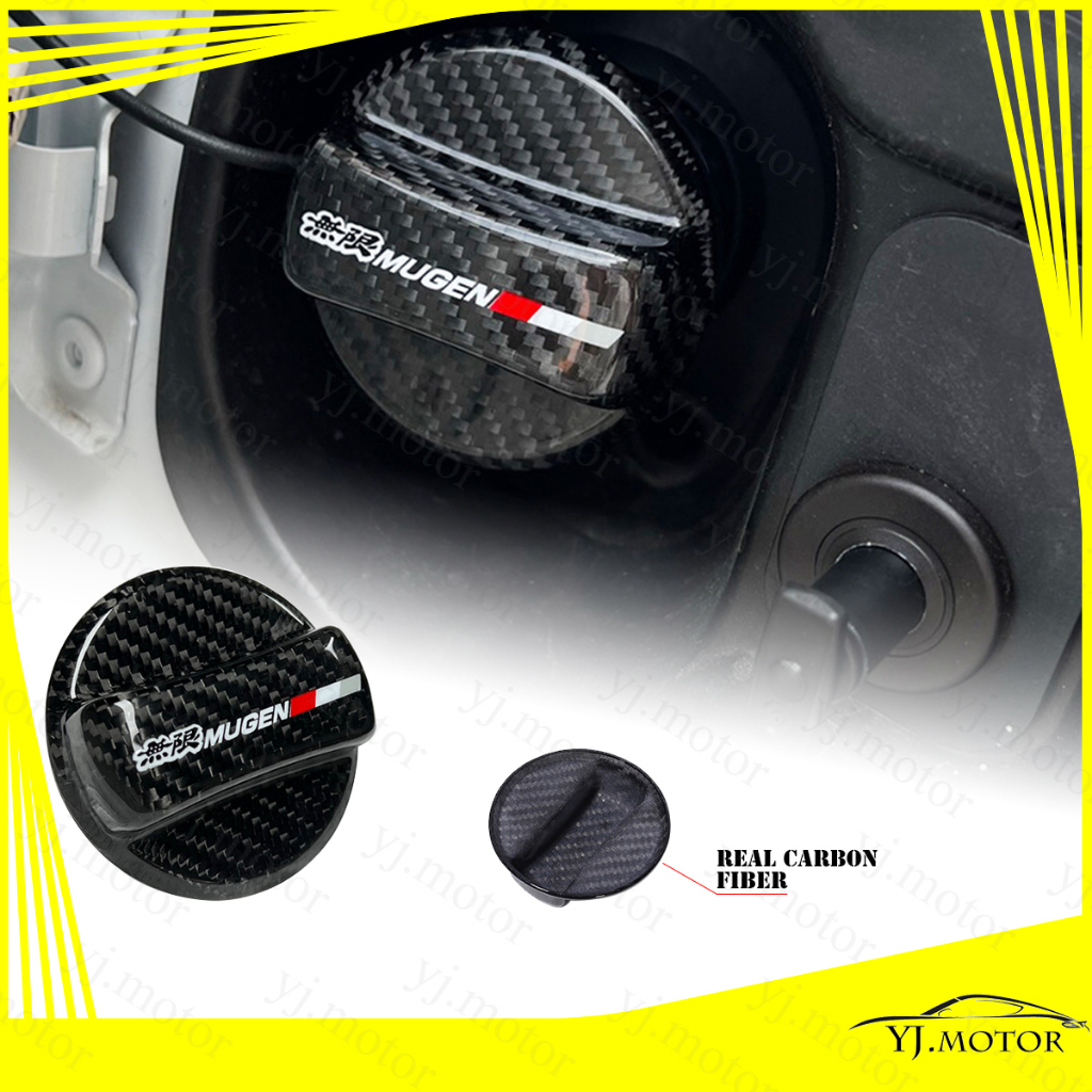 Nắp Đậy Bình Xăng Bằng Sợi Carbon Cho Honda City Civic Jazz HRV CRV