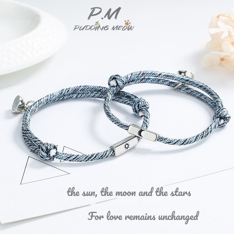 Set 2 Vòng Tay Mặt Trăng / Mặt Trời Cho Cặp Đôi