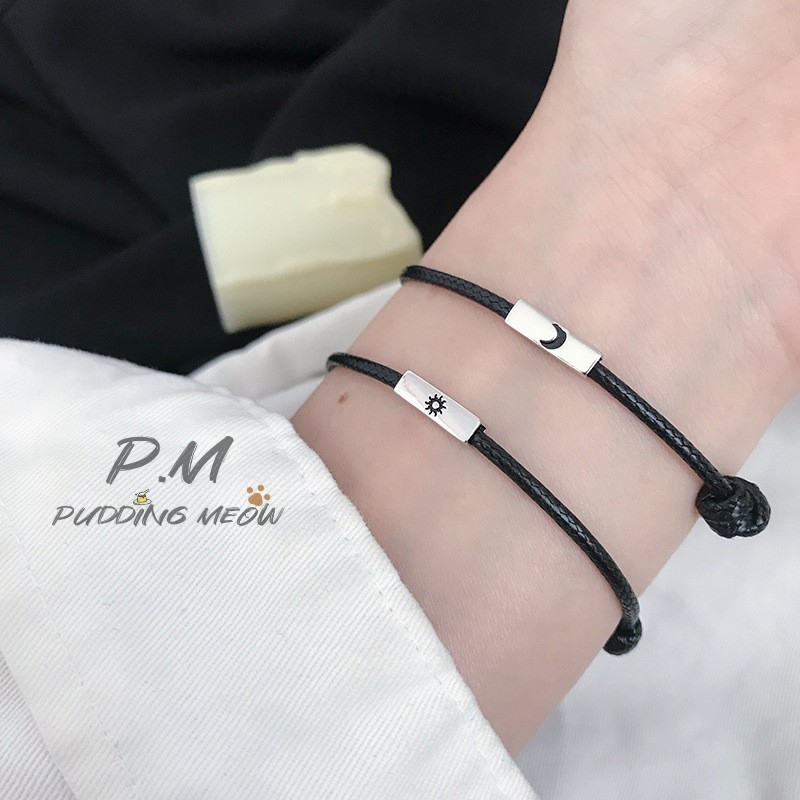 Set 2 Vòng Tay Mặt Trăng / Mặt Trời Cho Cặp Đôi