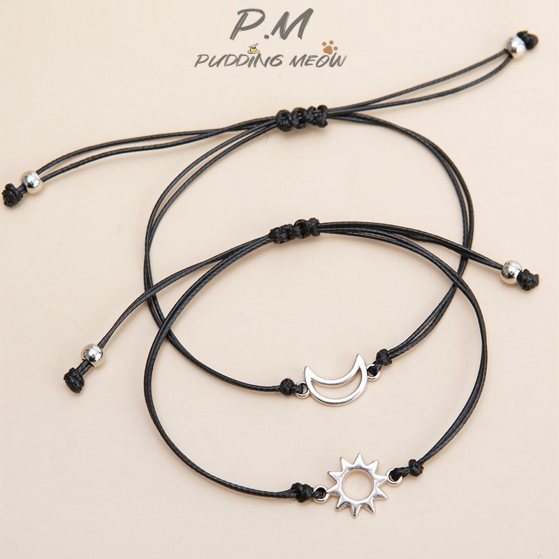 Set 2 Vòng Tay Mặt Trăng / Mặt Trời Cho Cặp Đôi