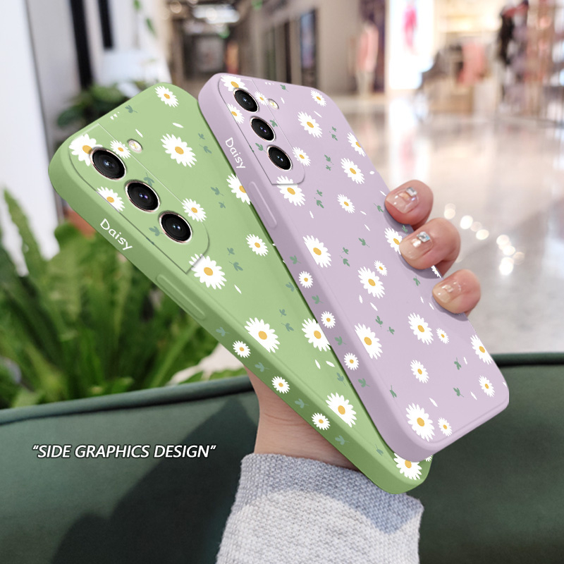 Ốp Điện Thoại Hoa Cúc Cho Samsung Galaxy S21 S20 FE Ultra Plus