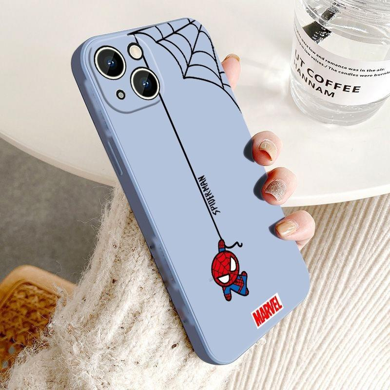 Ốp ĐiệN ThoạI HìNh NgườI NhệN Marvel Cho Iphone 14 13 12 Mini 11 Pro Max 8 7 6 6s Plus